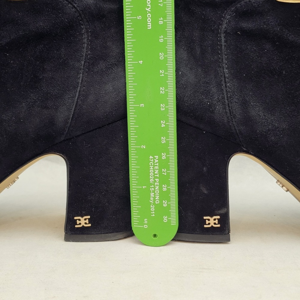 EUC Sam Edelman Florah Booties Women's Chic Black Suede High Ankle Size 9 - Picture 11 of 13
